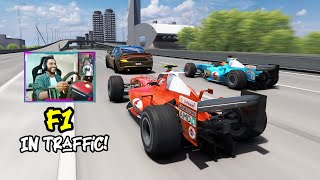 F1 Chases a Tuned Hellcat in MkElite Traffic Server!