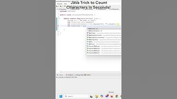Easiest Way to Count Characters in Java! 👨‍💻 #shorts