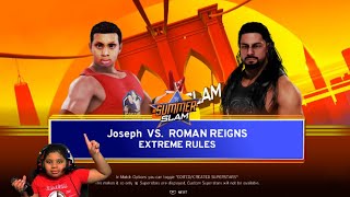 WWE 2k20 Community Creations Ps4  | Joseph VS Roman Reigns