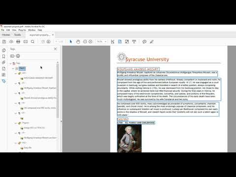 Adobe Acrobat DC: Checking Reading Order
