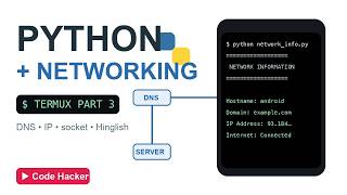 Details Python + Networking in Termux 📱🐍🌐 | Build Your First Network Tool on Android (Part 3, Hinglish) Update