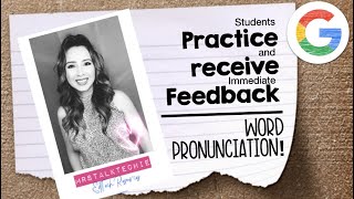 Practice pronunciation with your students