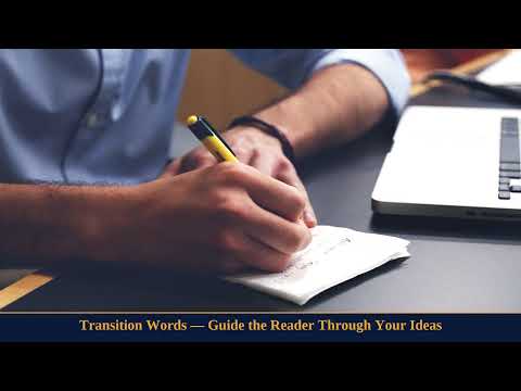 Thumbnail for Transition Words — Link Your Ideas Like a Pro (However, Therefore, Moreover & More) | @MyProGrammar
