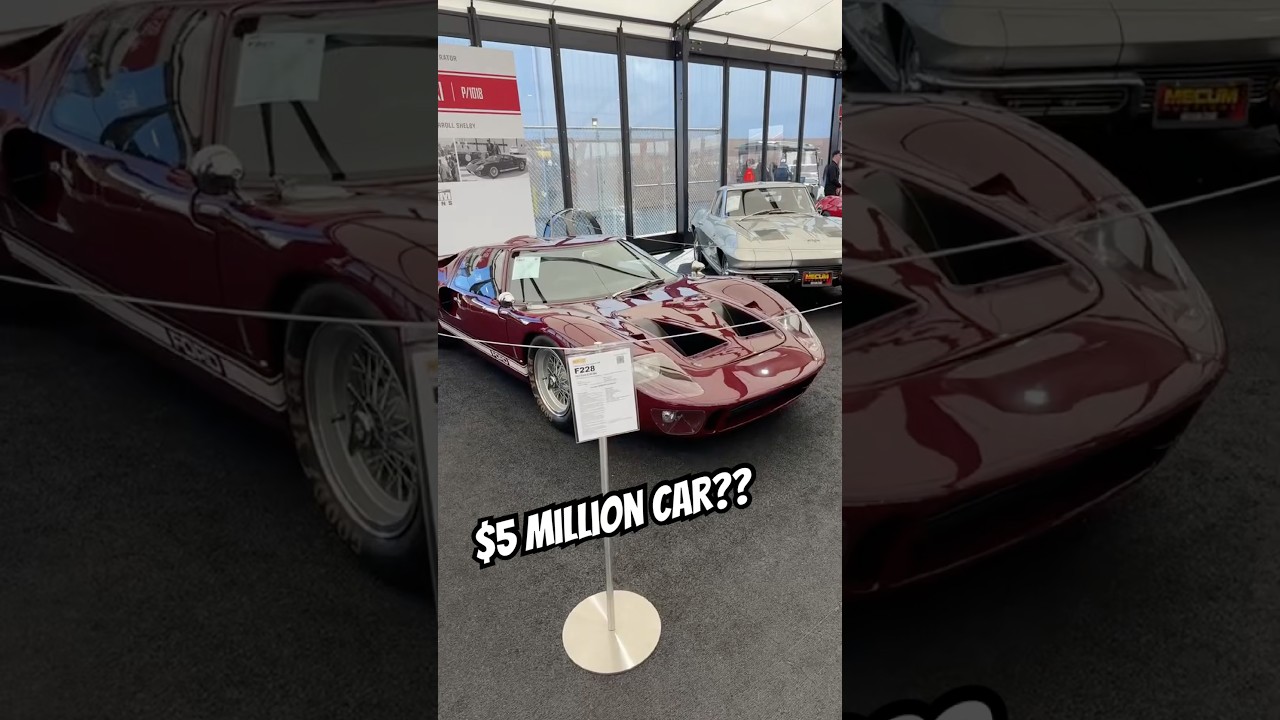 We saw a $5 Million Car at Mecum Auction #shorts