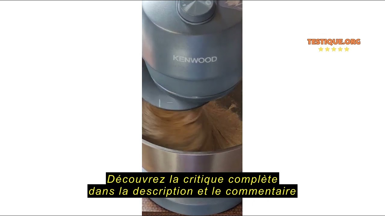 Avis sur la Kenwood Go KZM35.000GY Planetary with Space Saving Design, Compact Kneader with 4L Bowl,