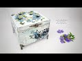 Decoupage # Casket flowers and butterflies  #itdcollection   #pentartofficial #pentart  # DIY ...