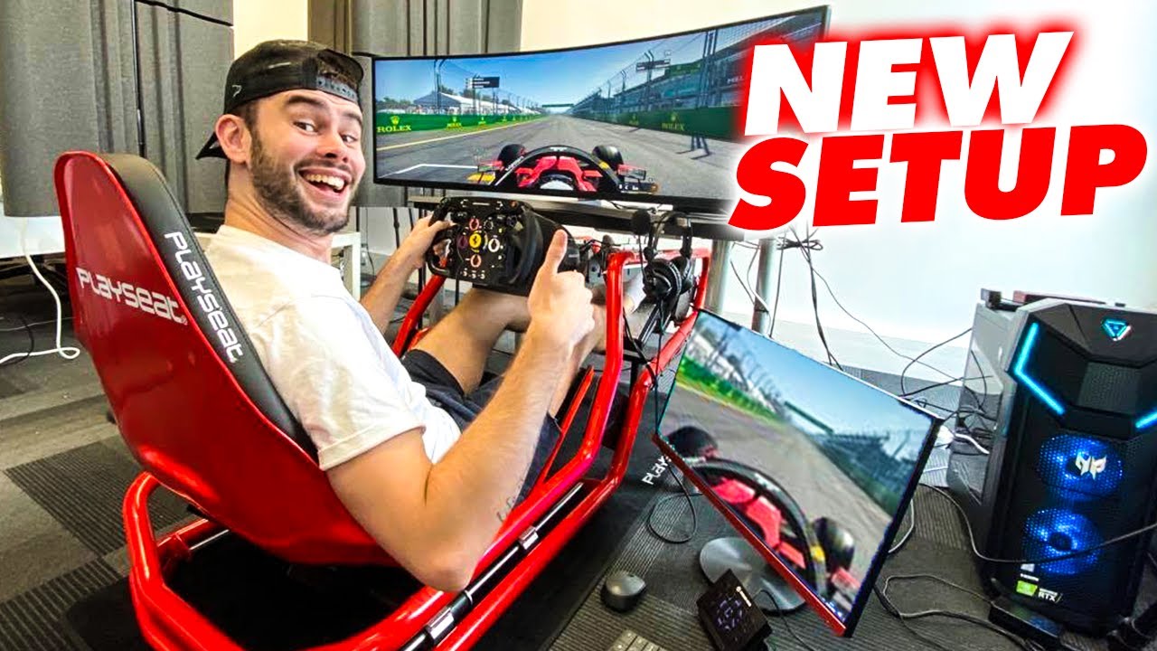 MON TOUT NOUVEAU SETUP SIMULATION F1 ! YouTube