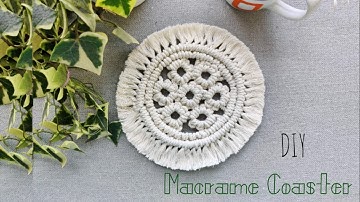 DIY Macrame Coaster | Step by Step Tutorial | How to Macrame
