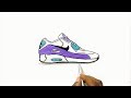 How to Draw Nike Air Max 90