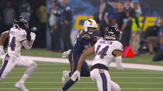 Herbert's first pass of 'MNF' goes for 17-yard gain to McConkey on crossing route
