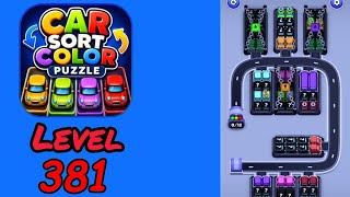 Car Sort Color Puzzle Level 381 Walkthrough