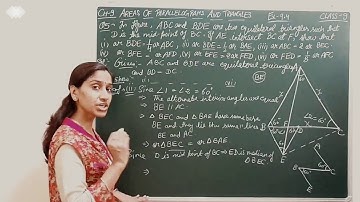 AREAS OF PARALLELOGRAMS AND TRIANGLES : EX 9.4 Q5 CHAPTER 9 CBSE NCERT (DAY225) | MATHS CLASS 9