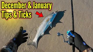 December & January Surf Fishing Tips & Tricks New Jersey Striped Bass by Mental Health Day 3,315 views 4 months ago 22 minutes