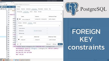 สอน PostgreSQL: การสร้าง Foreign Key ด้วย pgadmin4 GUI