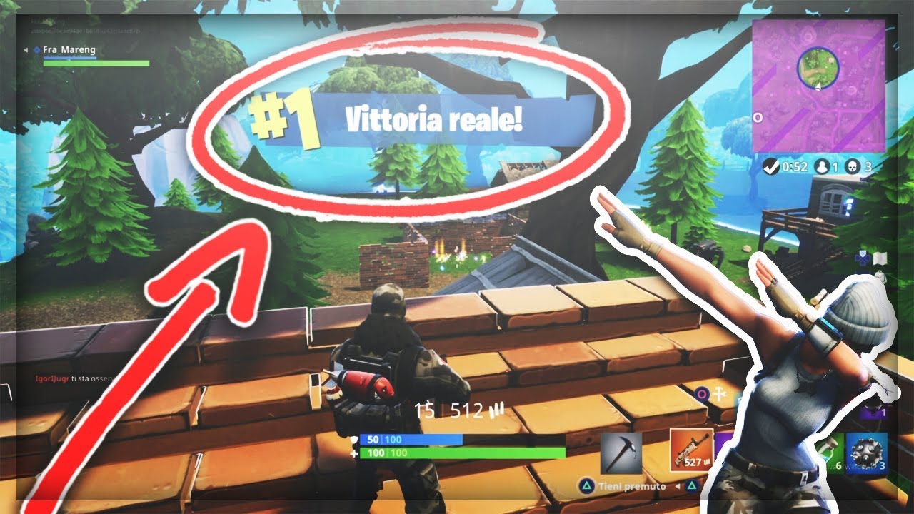 LA MIA PRIMA VITTORIA REALE SU FORTNITE!! - YouTube