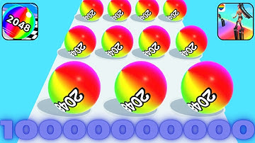 Satisfying Mobile Game Max Gameplay :Number Master,Battery Run,Canvas Run,Ball Run 2048