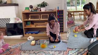 Montessori- Ostrich Egg Lesson and Snack Prep Activity