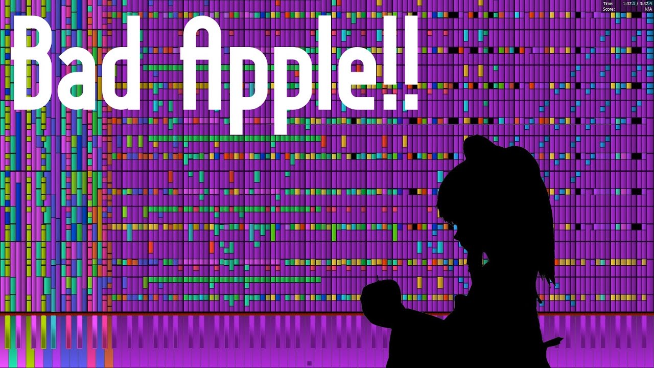 【Black MIDI】 Masayoshi Minoshima - "Bad Apple!! feat. nomico" (Over 7,679,000 Notes) adlı videoyu YouTube'da izle 【Black MIDI】 Masayoshi Minoshima - "Bad Apple!! feat. nomico" (Over 7,679,000 Notes) adlı videoyu YouTube'da izle