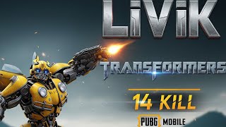 PUBG mobile yeni mod transformes livik 14 kill aldım 