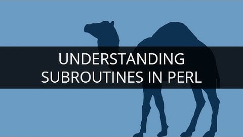 Understanding Subroutines | Using Subroutines in PERL | PERL Tutorial For Beginners | Edureka