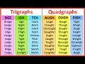Consonant trigraphs & quadgraphs in English 🤔 | Learn with examples