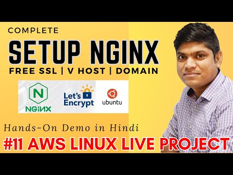 11 Linux AWS Cloud Project Hands-On in Hindi | NGINX SERVER COMPLETE SETUP with SSL