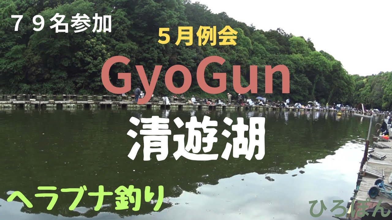 GyoGun 5月例会 清遊湖　ヘラブナ釣り　79名参加　#釣り #へらぶな釣り #fishing #清遊湖