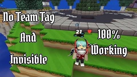 How to get no Team Tag and Invisible name