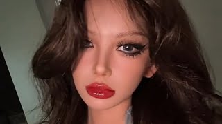 Shibuya Red Lips Makeup on Dark Skin ❤️‍🔥 Bold, Sultry & Glamorous Beauty