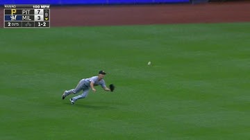 PIT@MIL: Frazier ends it in style with diving catch