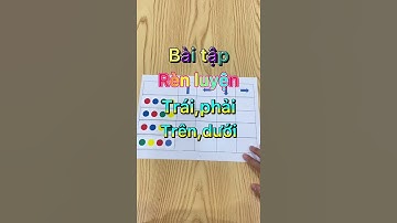 #shorts bài tập rèn luyện trên dưới trái phải đơn giản cho con |Cô Dung toán tư duy|THẾ GIỚI MẦM NON