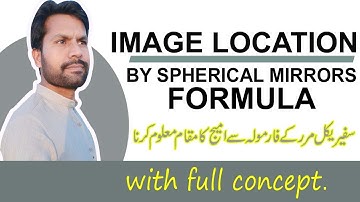 image location by spherical mirror formula (class 10)