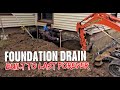 How to install exterior foundation drain that lasts forever
