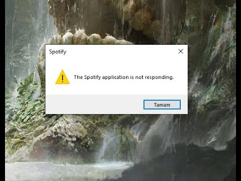 Spotify "the spotify application is not responding" Hatası Çözümü - YouTube