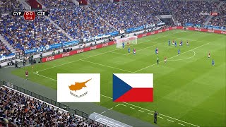 Cyprus x Czechia - U17 European Championship, Group A, Round 1 - Videogame Simulation PES 2021