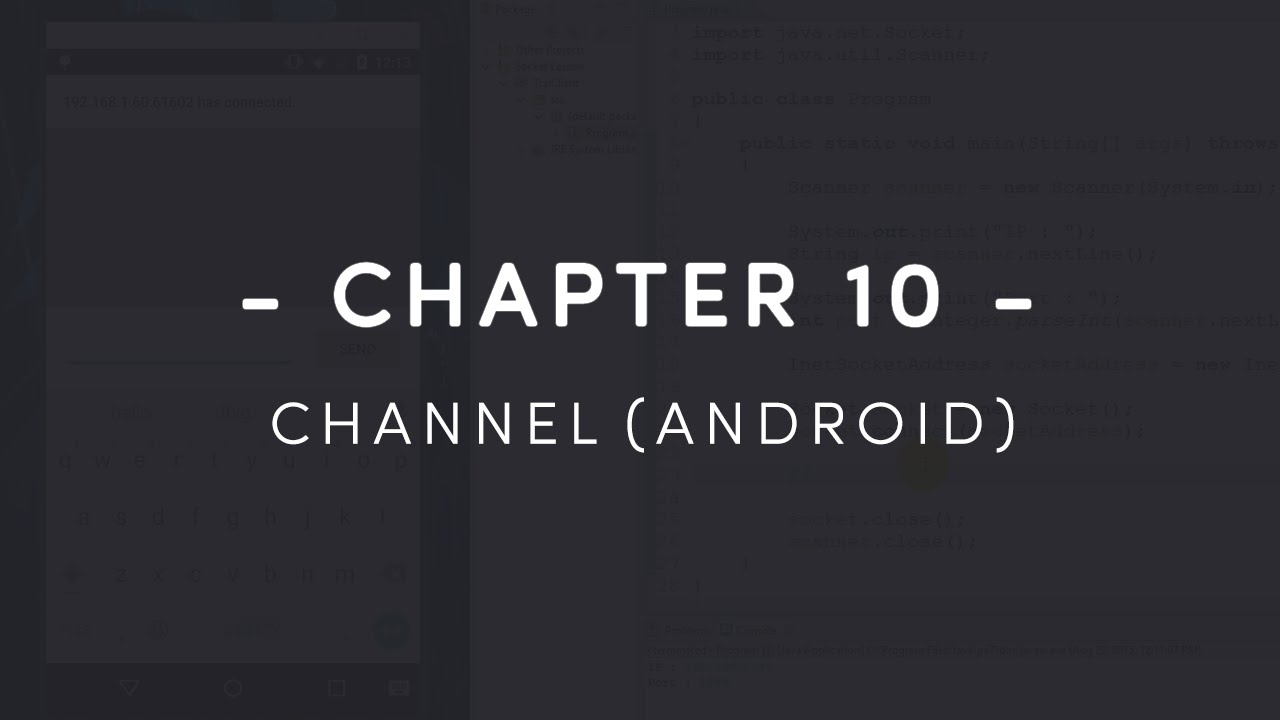 JAVA NETWORK UDP P2P Chat (Datagram Socket) [Part 10 Android