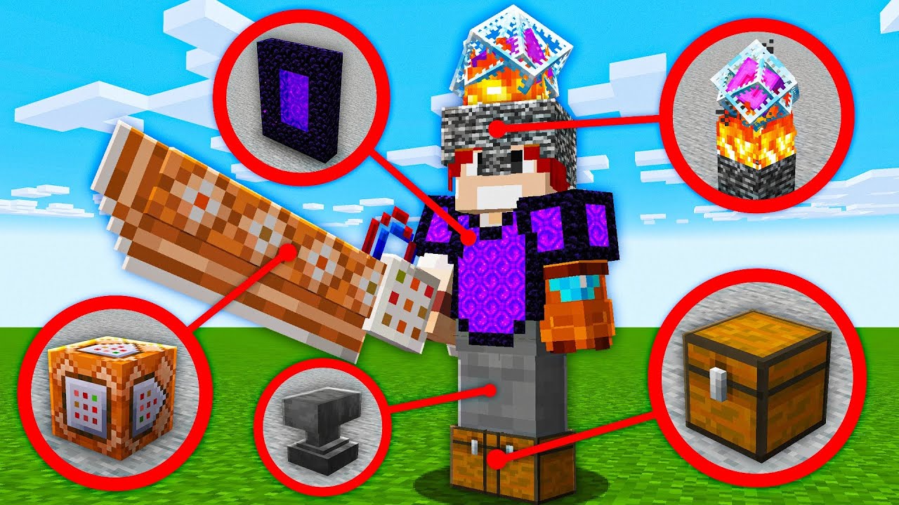 posso TRANSFORMAR os BLOCOS em SUPER ITENS no minecraft