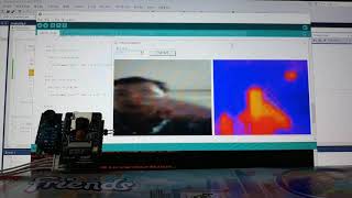 esp32cam + mlx90640 to uart 921600 전송, pc 수신