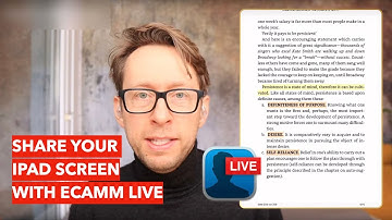 Share your iPad Screen with Ecamm Live