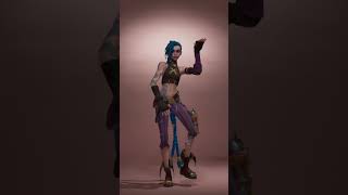 Jinx doing the ambitious emote