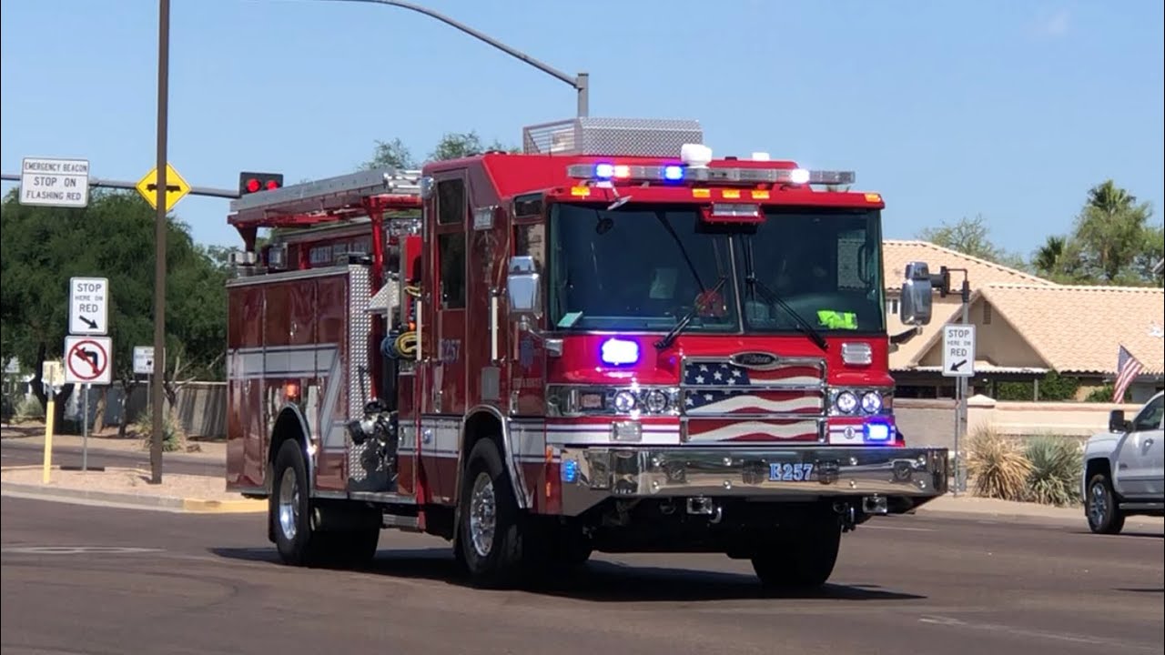 Gilbert fire department engine 257 responding YouTube
