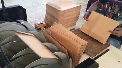 Our pocket envelope making machine to Indian market :520B