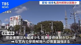 緊急事態宣言の解除 愛知・岐阜も週内は困難との見方強まる