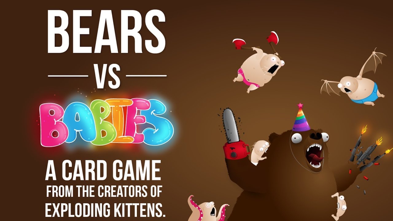 New A Card Game for Kids 10 Bears vs Babies 