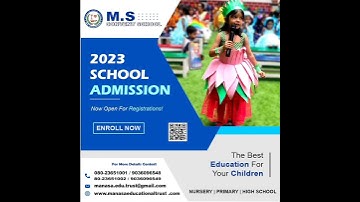#2023 | SCHOOL ADMISSION | NOW OPEN FOR REGISTRATIONS | ENROLL NOW MS CONVENT #MS #MSC #SCHOOL