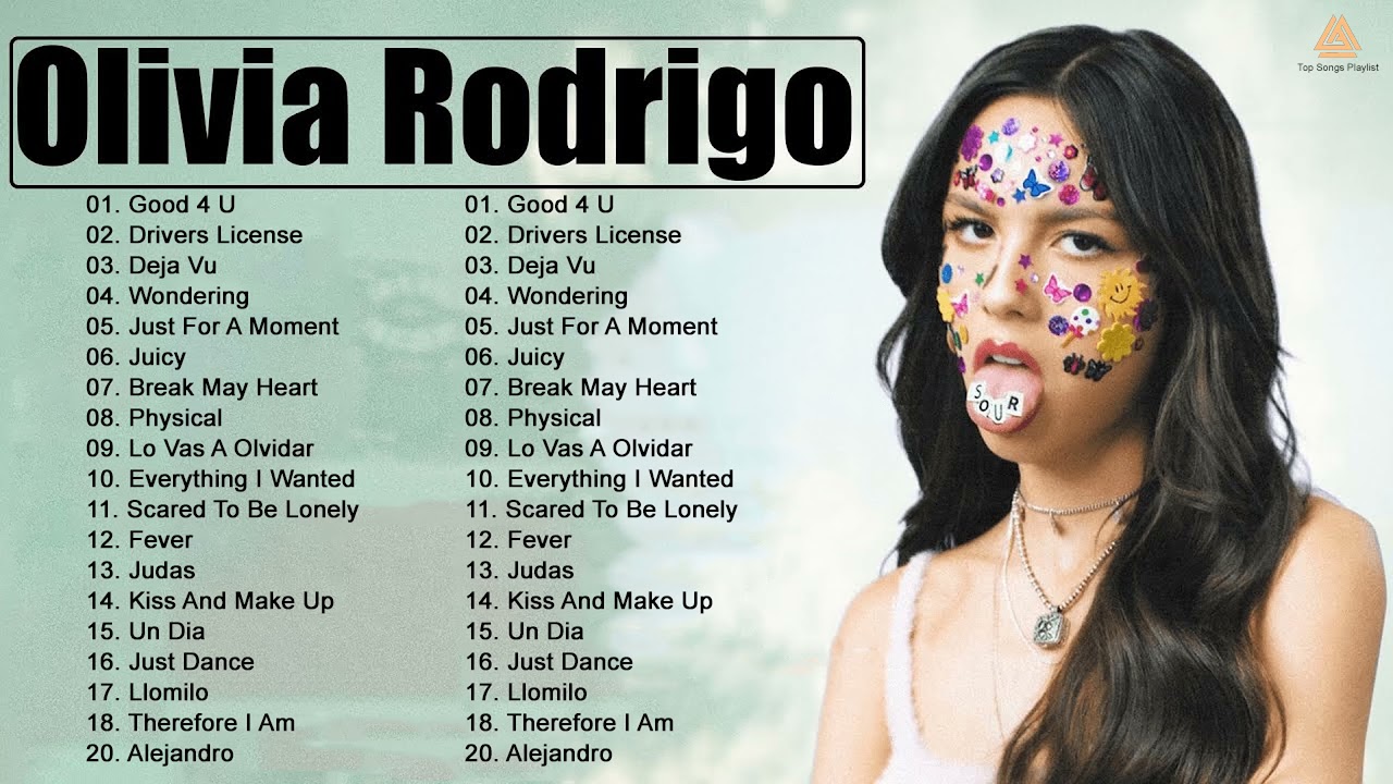Olivia Rodrigo Greatest Hits 2021 Top 100 Songs Of The Weeks 2021
