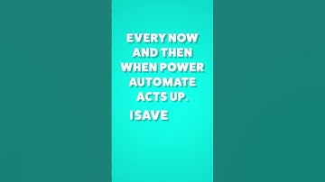 ALL of my Power Automate Actions Disappeared on REFRESH! #shorts