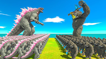 Growing Evolved Godzilla vs King Kong Size Comparison - ARBS