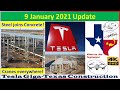 Tesla Gigafactory Texas 9 January 2021 Cyber Truck & Model Y Factory Construction Update (08:00AM)