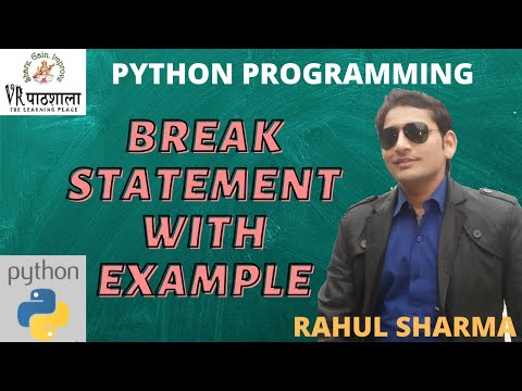 Python Tutorial for Beginners | Break Statement in Python in easy way (Hindi) | VRpathshala